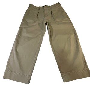 Banana Republic Authentic Wide-Leg Chino Utility Pants - Khaki, XL